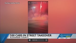 Cornelius man arrested after street takeover in Taylorsville Saturday
