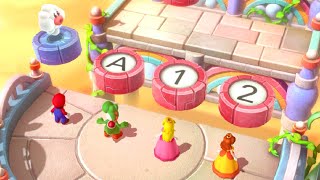 Mario Party 10 Minigames - Mario vs Yoshi vs Peach vs Daisy (Master CPU)