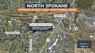 North Spokane lane closures starting Monday