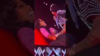Chris Brown kisses Summer Walker on stage while performing Take You Down 😳🎤