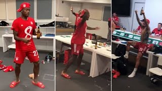 BAYERN MUNICH DRESSING ROOM CELEBRATION AS THEY WIN UEFA CHAMPIONS LEAGUE 2020