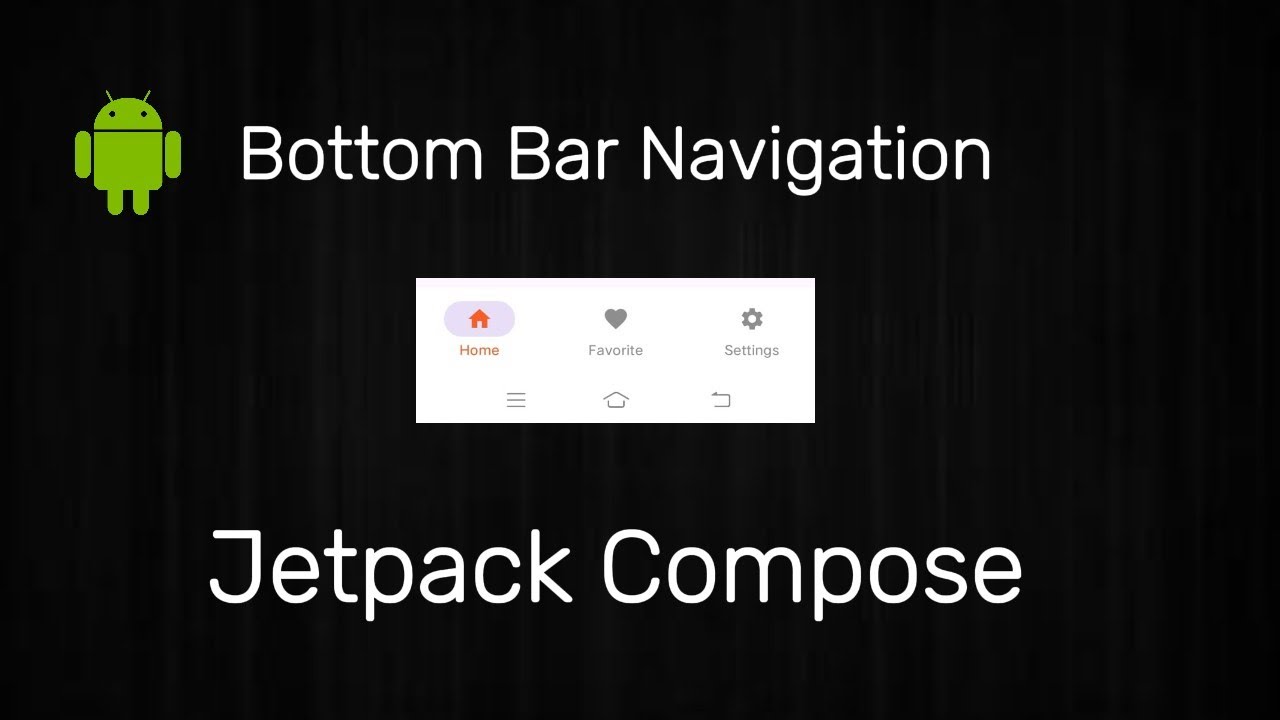 Bottom Navigation Bar | Jetpack Compose - YouTube