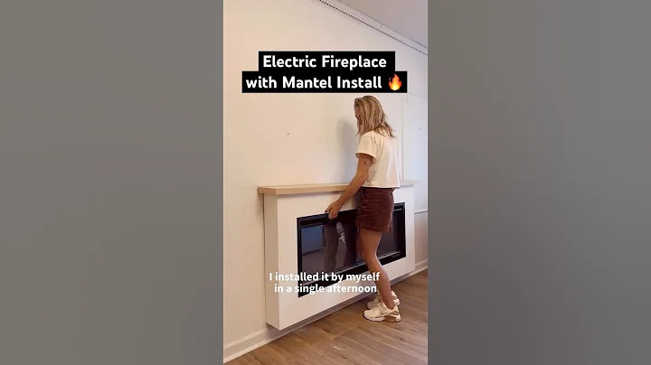 Electric Fireplace Mantel Kit: Your Easy Hack for a Cozy Home #fireplace #shorts