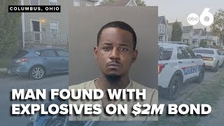 $2M bond set for man accused of having homemade explosives in car during traffic stop