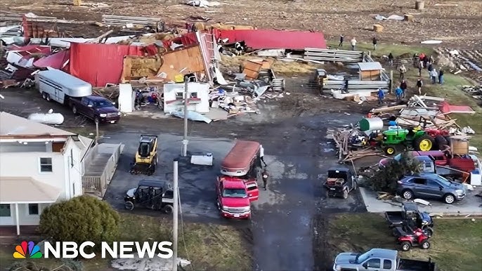 Drone Video Shows Tornado Destruction In Wisconsin