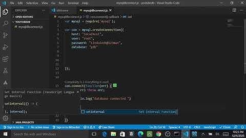 nodejs javascript tutorial for beginners to connect mysql