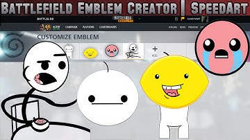 Battlefield Emblem Creator: Cereal Guy, Cry, Gaming Lemon, BOI | Speedart ( How To )