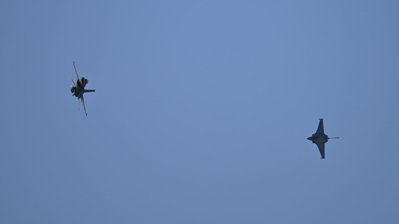 Αερομαχία Rafale εναντίον F16 στο  Athens Flying Week 2024