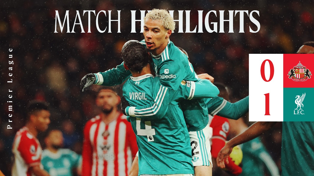 Highlights: Sunderland 0-1 Liverpool | Van Dijk Goal Secures Away Win!