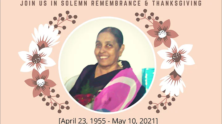Thanks giving service for the life of Mrs. Paramjy...