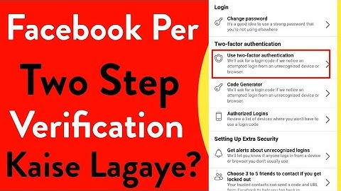 Facebook Two Step Verification Enable Kaise Kare 2022| Enable Facebook Two Factor Authentication