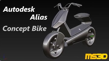 Concept Scooter in Autodesk Alias Auto Studio | MS3D