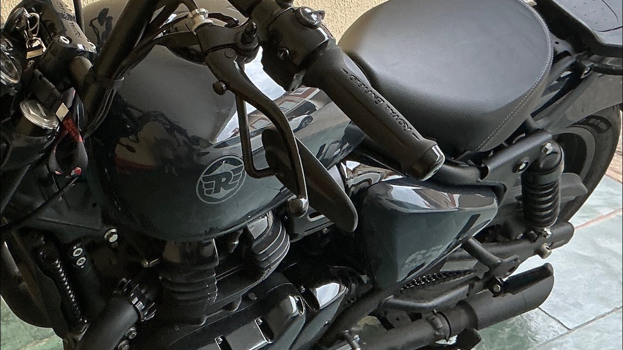 Royal Enfield - Instalando retrovisor e trocando escapamento na Shotgun 650