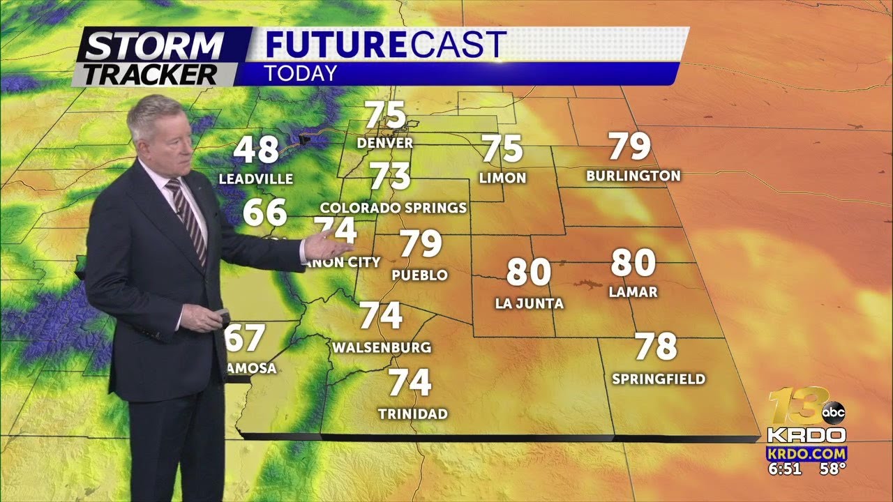 Spotty showers and mild today - YouTube
