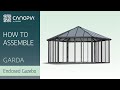 How to assemble garda enclosed gazebo  canopia by palram
