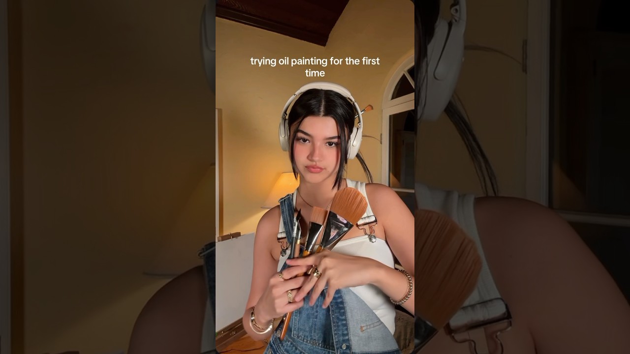 trying oil painting for the first time 🎨