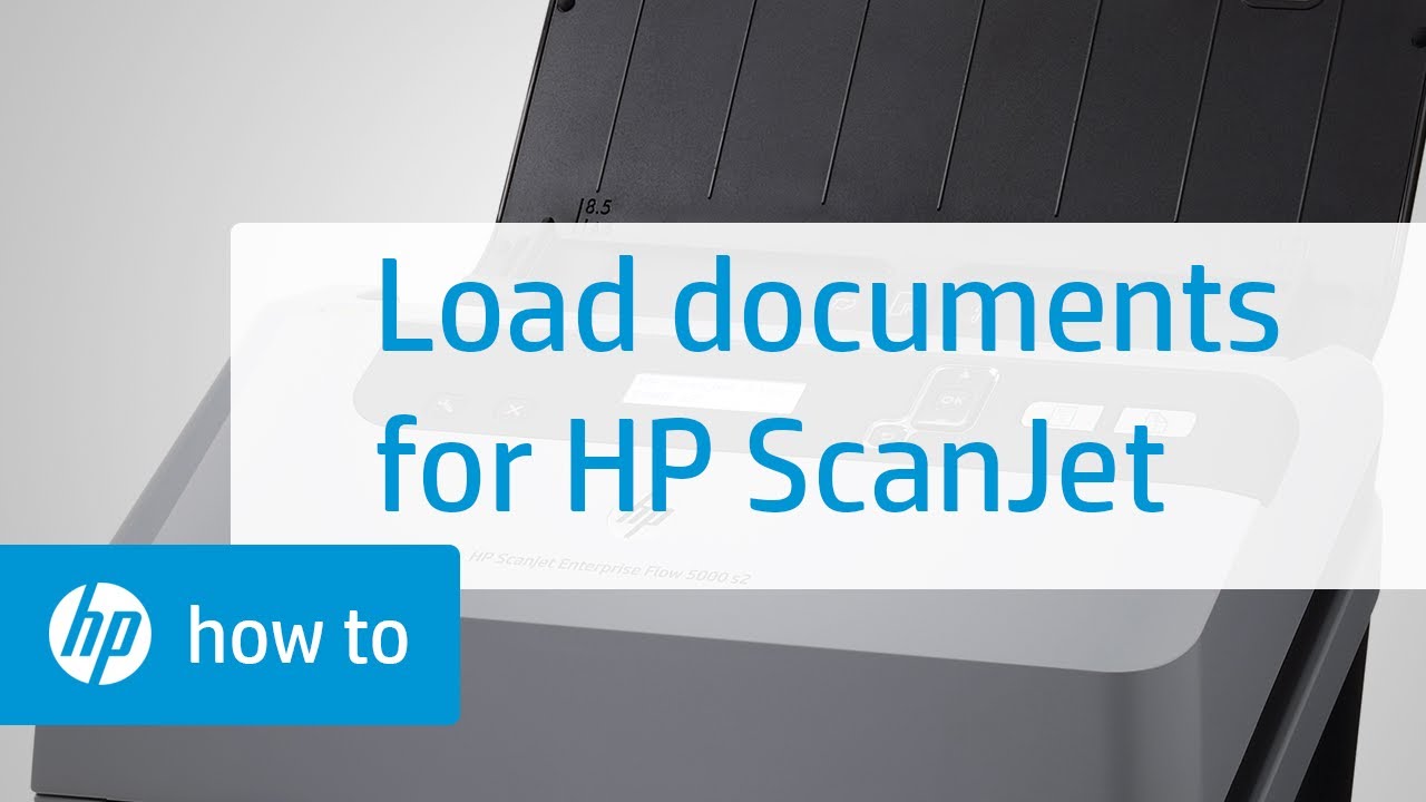 Loading documents into the HP Scanjet Enterprise Sheet-feed Scanners