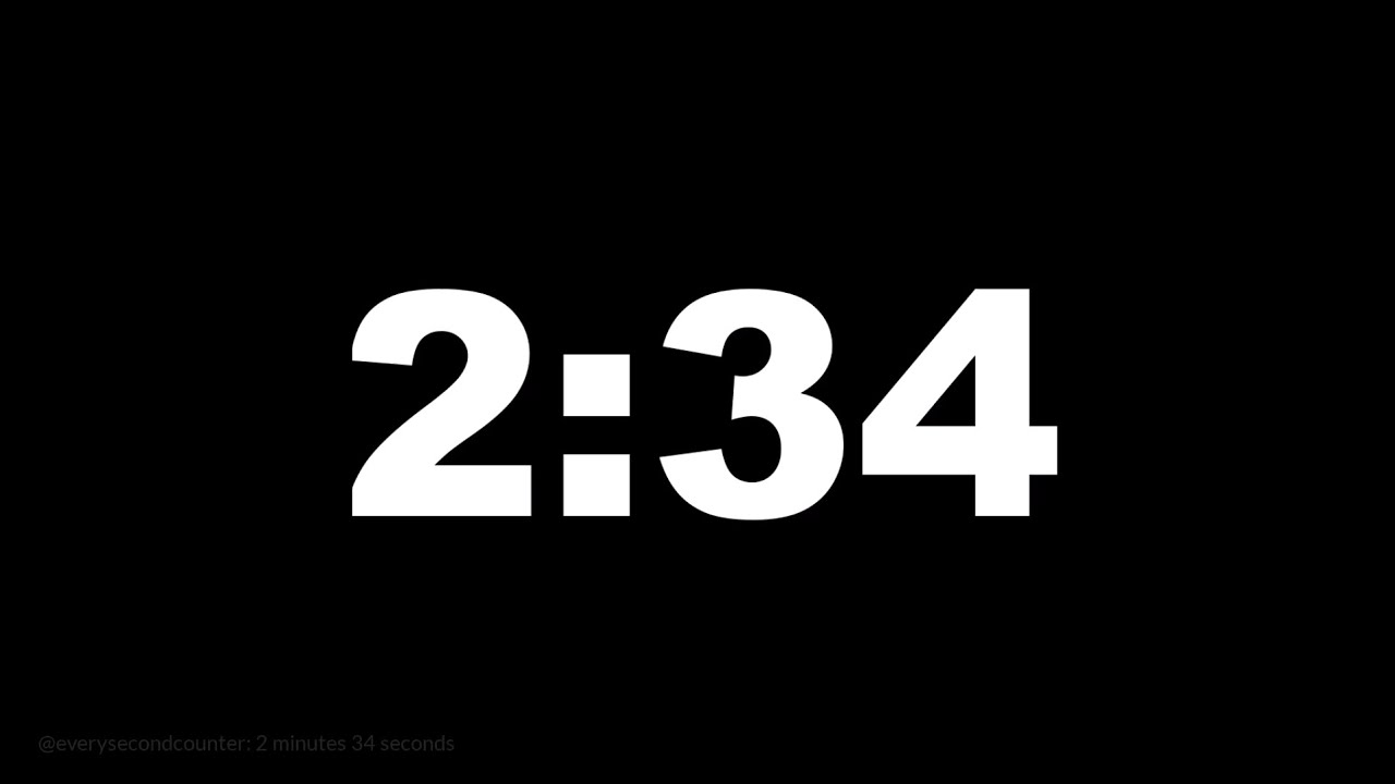 2 minutes 34 seconds [154 secs] clock timer countdown Alarm Focus