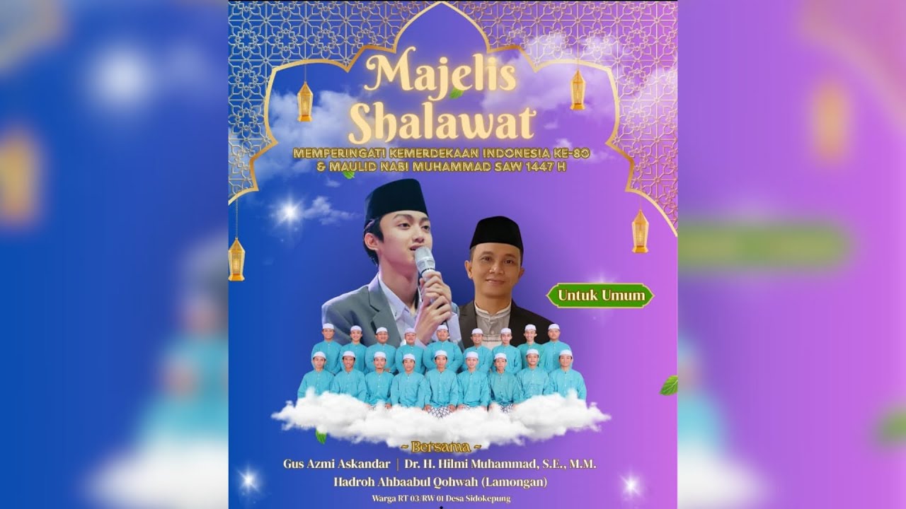 🔴 LIVE  Majelis Sholawat Bersama Gus Azmi Askandar | Sidokepung , Buduran , Sidoarjo