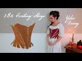 1789 Strapless Stitched Stays, Patterns of Fashion 5 - how to sew 18th Century Stays video diary