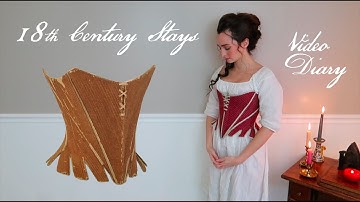 1789 Strapless Stitched Stays, Patterns of Fashion 5 - how to sew 18th Century Stays video diary