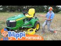 Conhecendo um cortador de grama  vdeos educativos para crianas  as aventuras de blippi