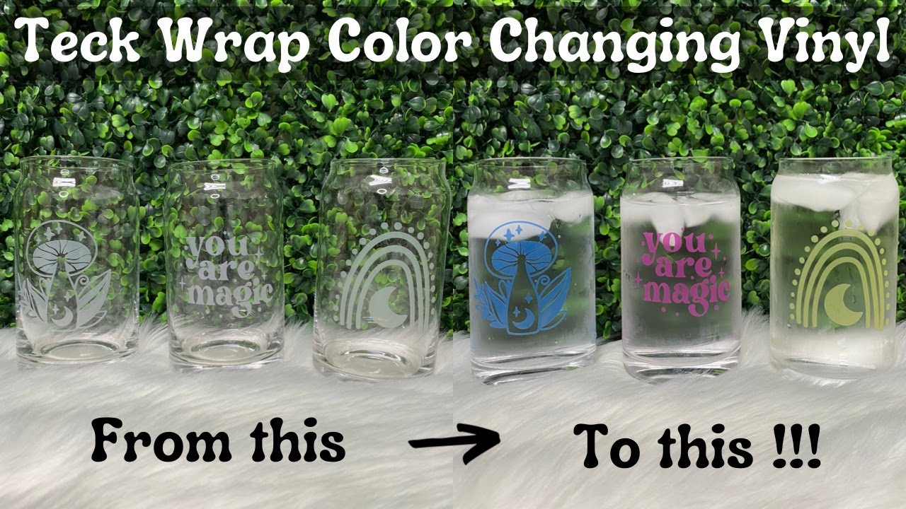 Teck Wrap Color Changing Vinyl, Easy Cricut DIY