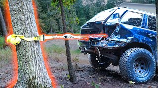 How to Pull Out HUGE Dents Using a TREE