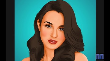 Leighton Meester - VEXEL PORTRAIT LAYER by LAYER Process in Photoshop