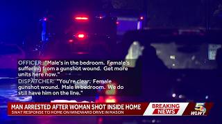 Woman hospitalized after shooting at Mason home suspect in custody