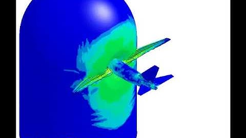 Simulation of an aircraft impact a containment building
