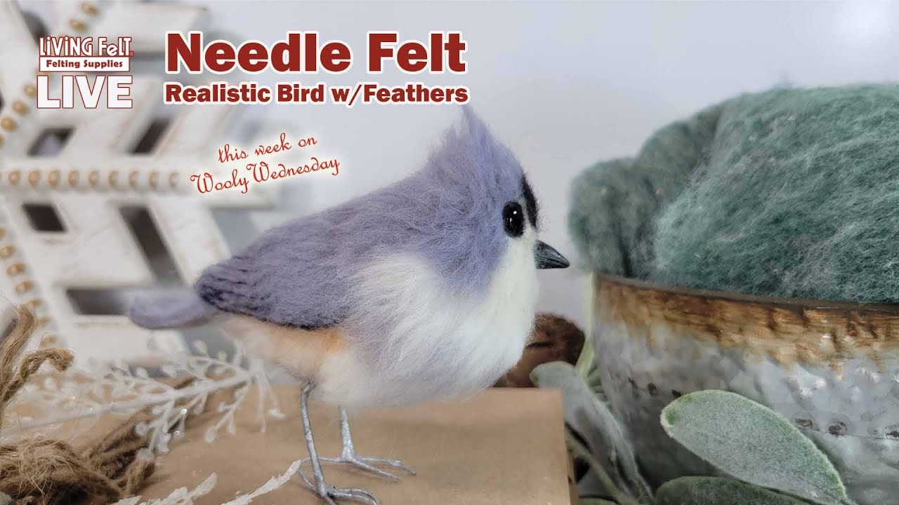 Needle Felt Open Winged Bird