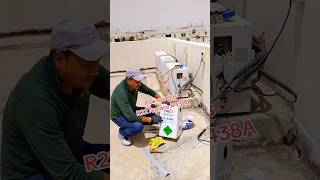 R22 gas replacement R438a gas air-conditioning #shortvideo #automobile #airconditioning