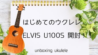 【開封】はじめてのウクレレ ！エルビスU100Sレビュー /いきなり香水弾いてみる