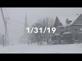 Snow Storm Blankets Watertown, NY 1/31/19