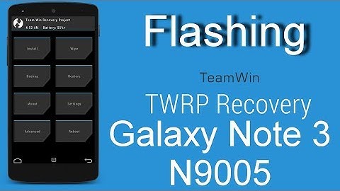 Galaxy Note 3 N9005 Custom Recovery Flashing(Urdu+Hindi)