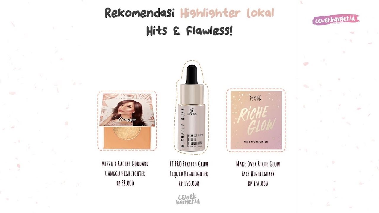 REKOMENDASI HIGHLIGHTER DAN TONE UP CREAM LOKAL YouTube