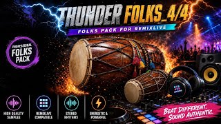 THUNDER FOLKS_4/4 PACK 🔥| Remixlive Folk Loops | @NoiseEngineer-1 #remixlive #mixvibes