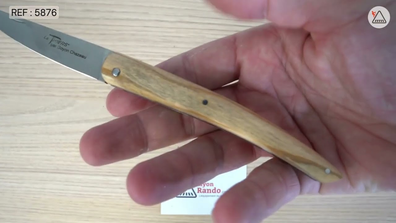 Présentation du Couteau LE THIERS GOYON CHAZEAU Olivier 12cm Inox REF : 5876