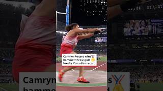 Camryn Rogers wins hammer throw gold, breaks Canadian record