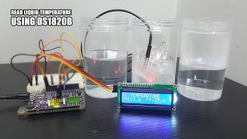 Read The Liquid Temperature Using DS1820B Waterproof Temperature Sensor.