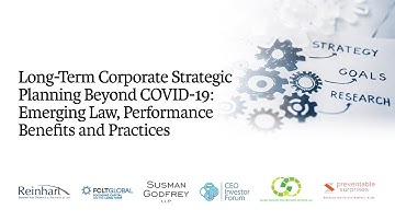 Long-Term Corporate Strategic Planning Beyond COVID-19