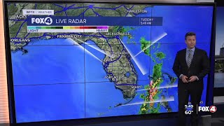 Rain moving out, sunshine returns