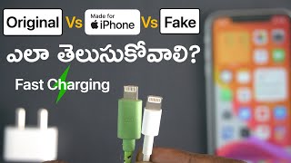 How to identify Original Vs MFi Vs Fake Charging Cables for iPhone, iPad | In Telugu