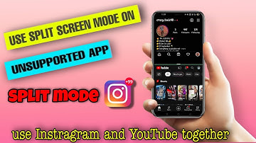 How to use Instragram on split screen || split screen for all unsupported apps || split screen trick