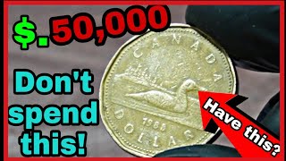 Most Valuable Canada One Dollar 1988 Coin Value, Canadian Dollar Worth Money