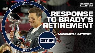 Patrick Mahomes, the Patriots \& others tweet about Tom Brady's retirement | Get Up