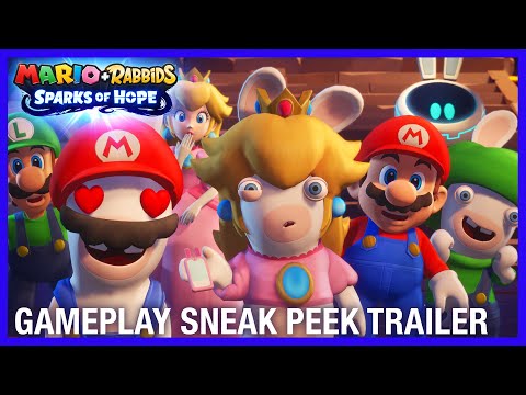 Video Mario + Rabbids Sparks of Hope: Gameplay Sneak Peek Trailer | #UbiForward | Ubisoft [NA]