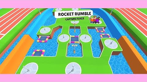 Stumble Guys Gameplay : Rocket Rumble (Orange Team 3) | Android, iOS