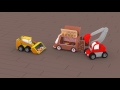 Аквариум 🐟  - учимся вместе с малышами грузовичками: бульдозером, краном и экскаватором